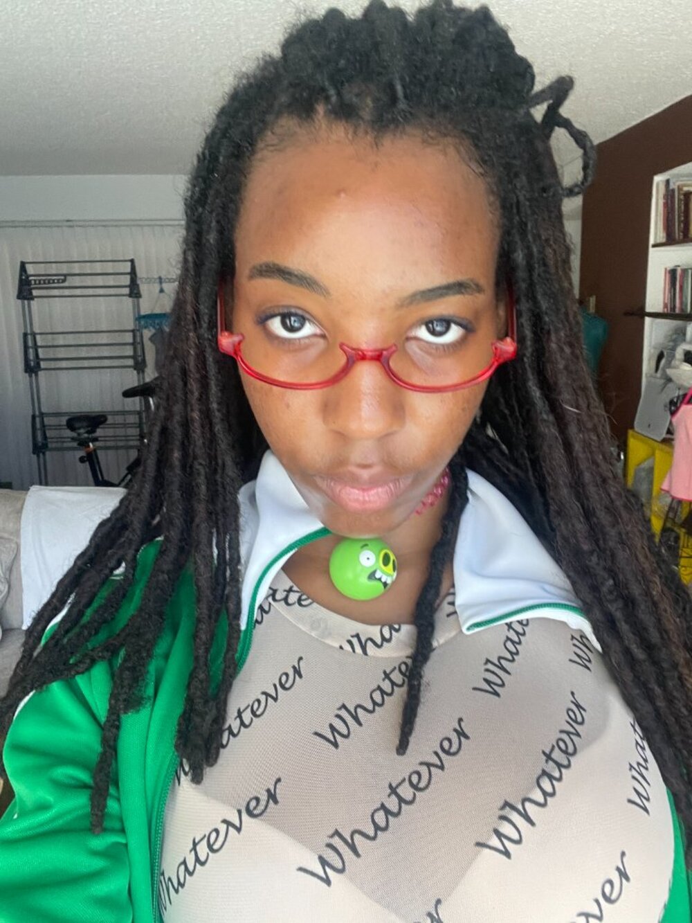 Anime Ultra-slim cherry red rectangle glasses